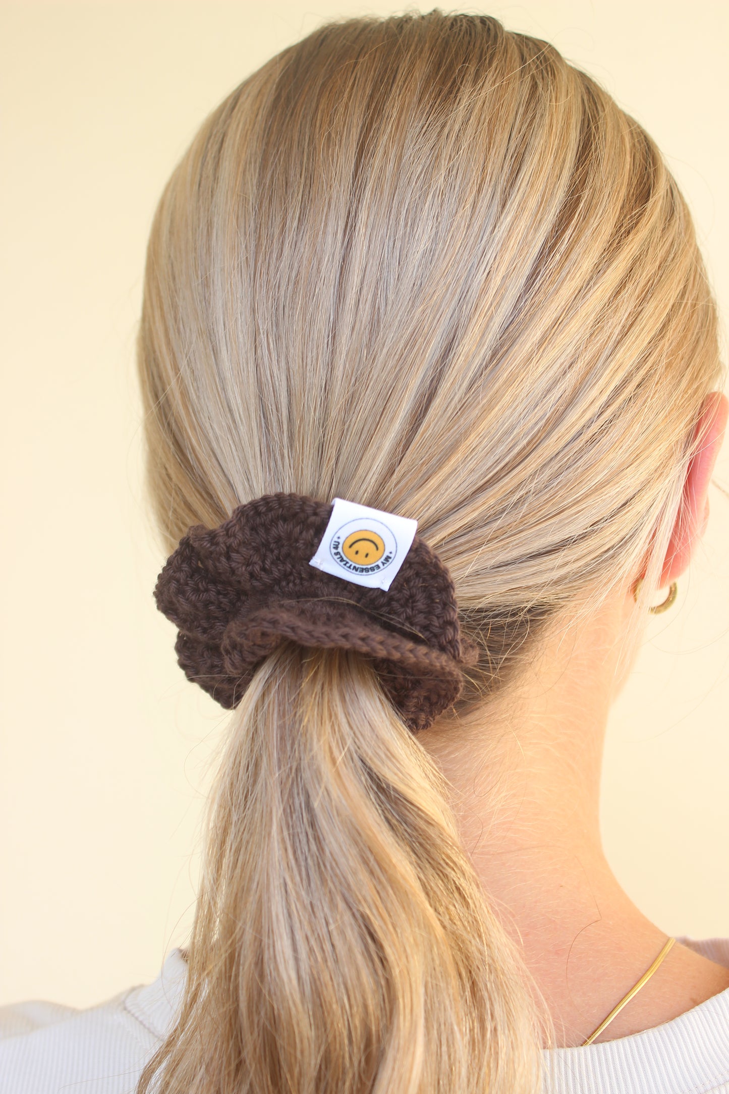CROCHET Scrunchie schoko