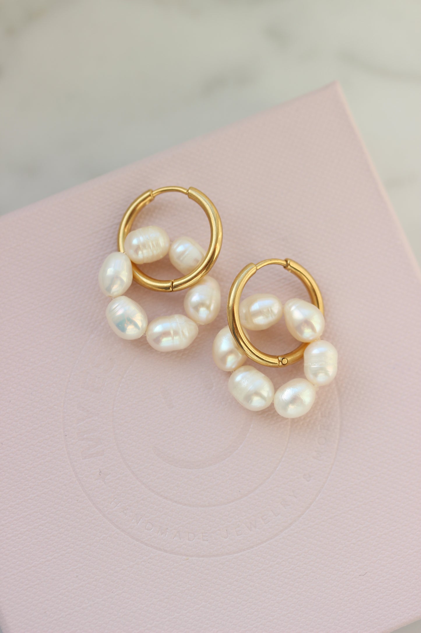 Chunky Pearl Creolen