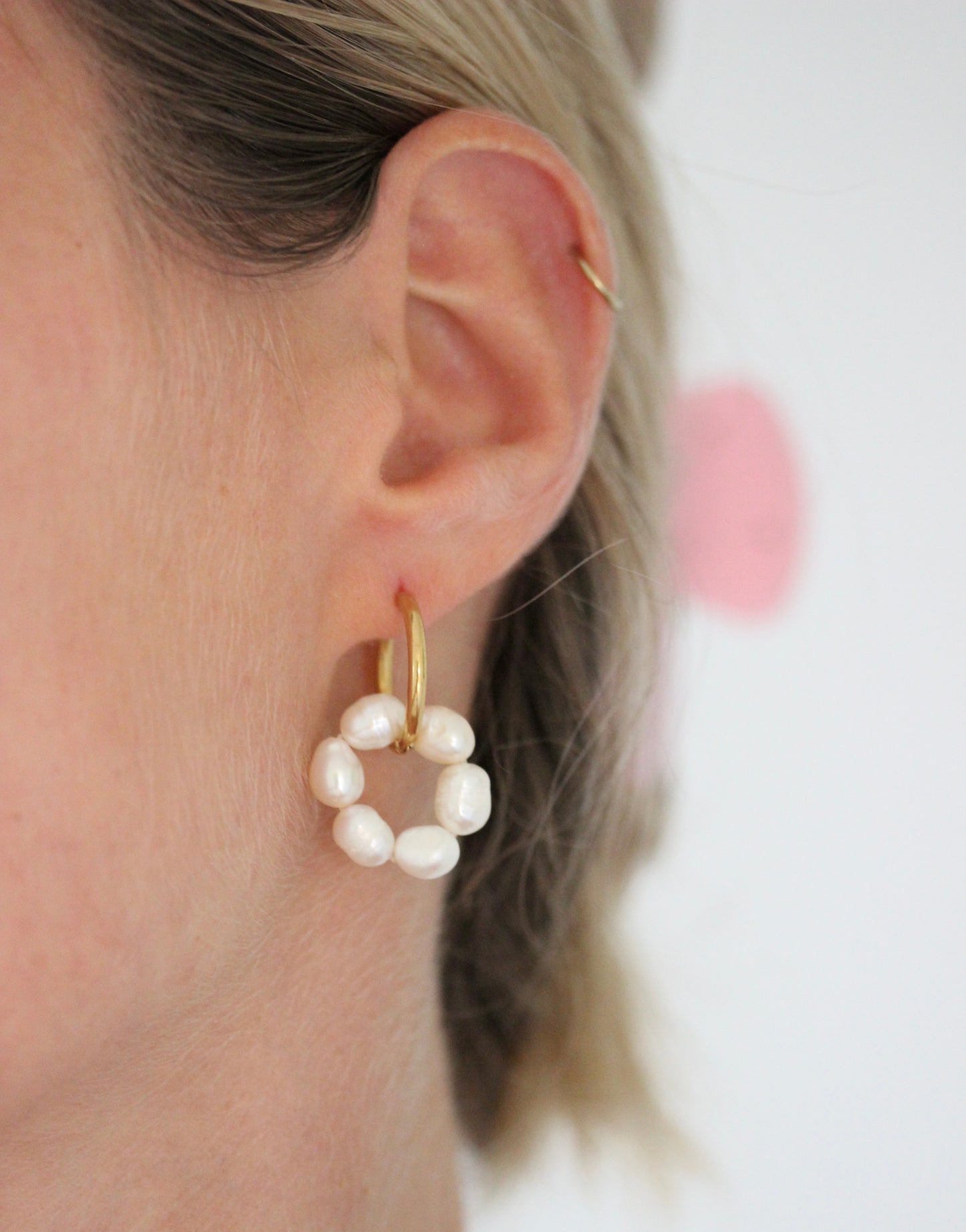 Chunky Pearl Creolen