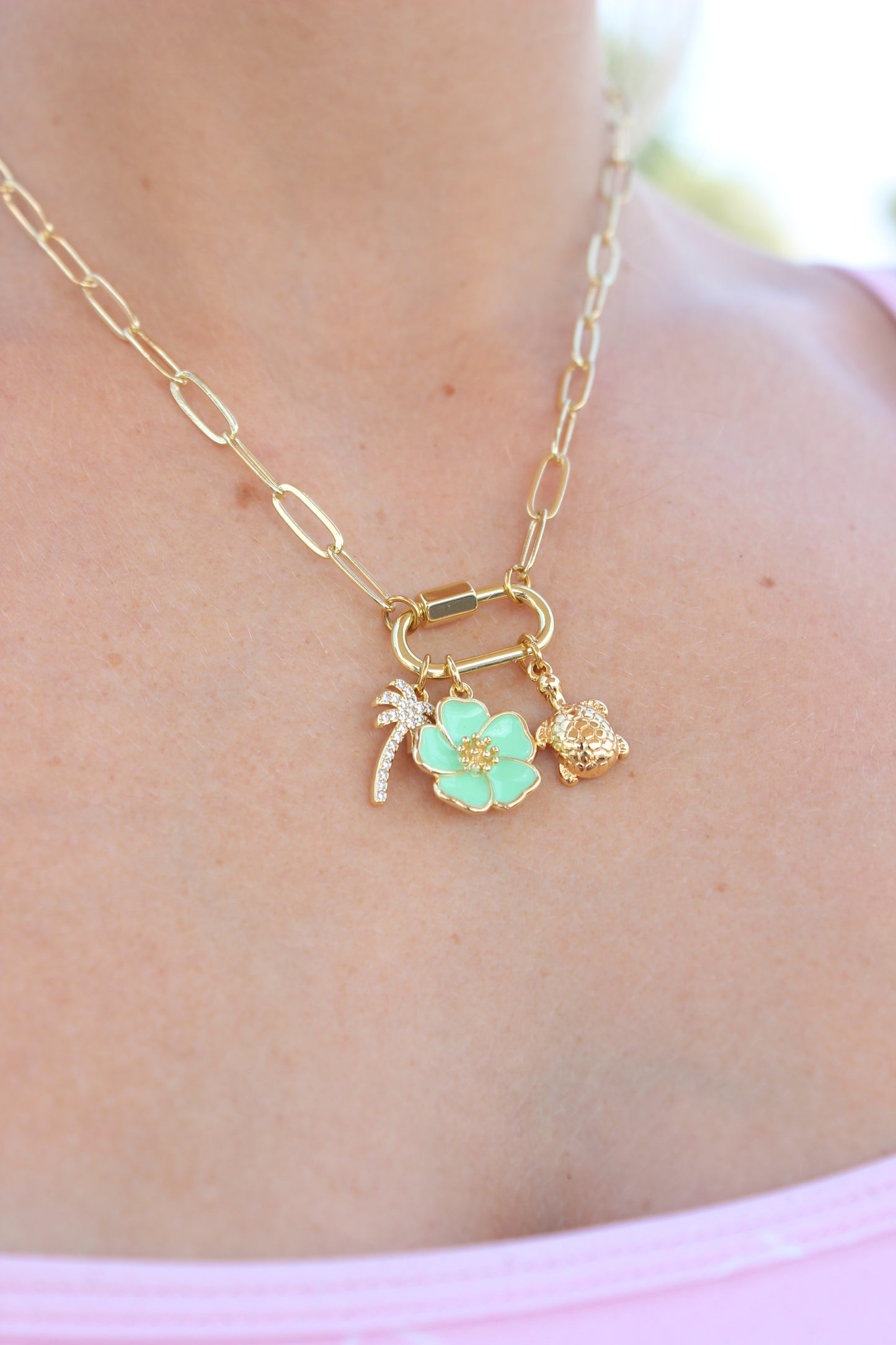 Karabiner Charm Necklace