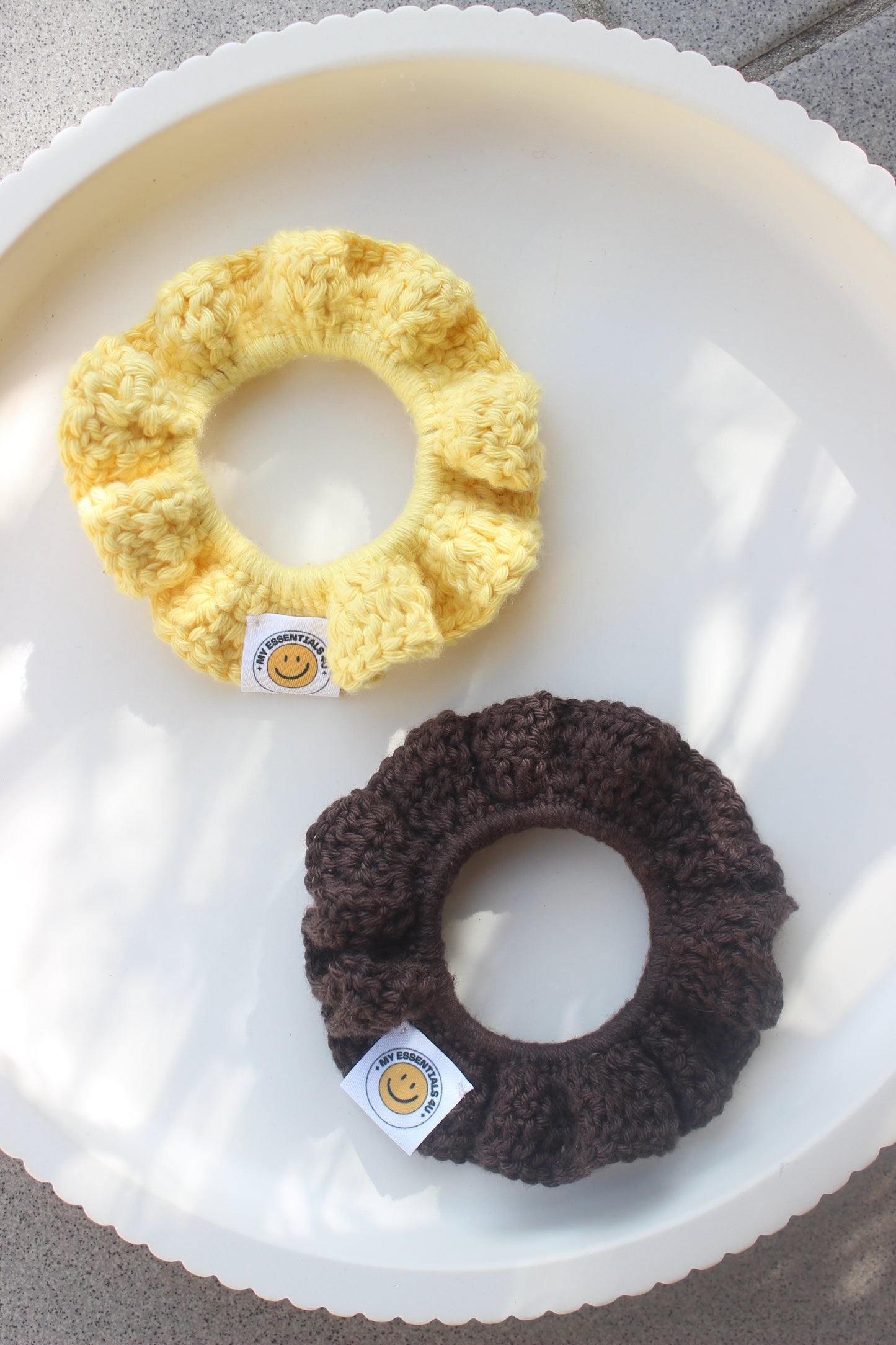 CROCHET Scrunchie schoko