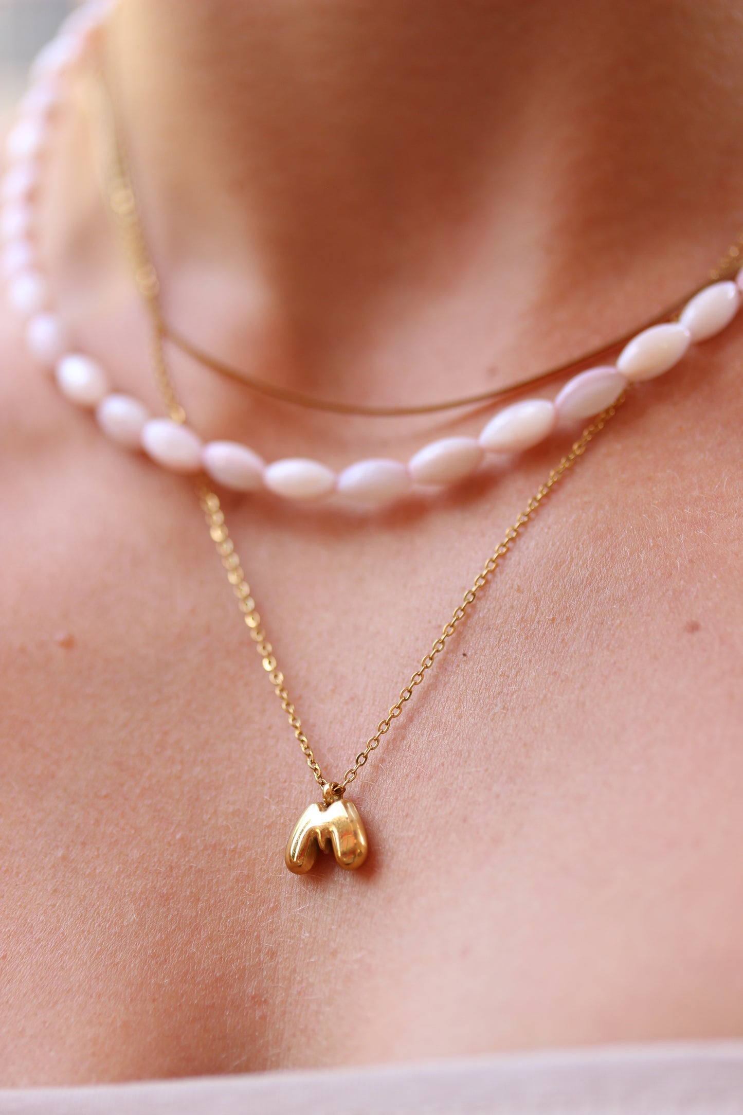 BUBBLE Letter Necklace