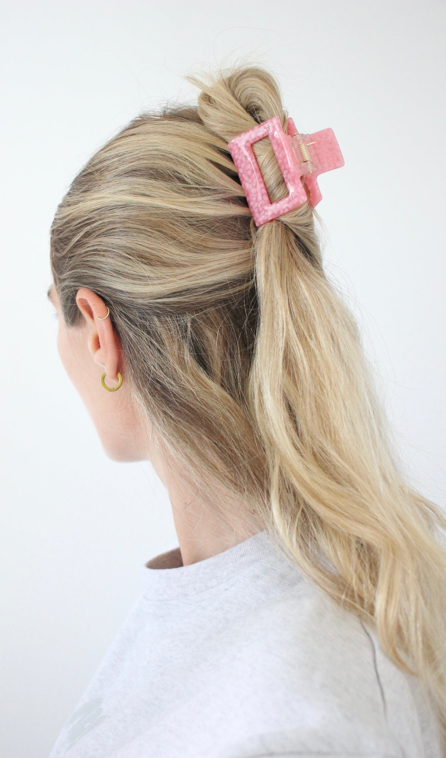 Haarklammer pink dots