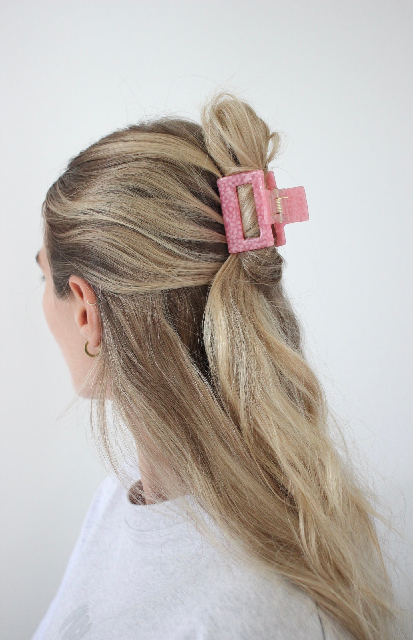 Haarklammer pink dots