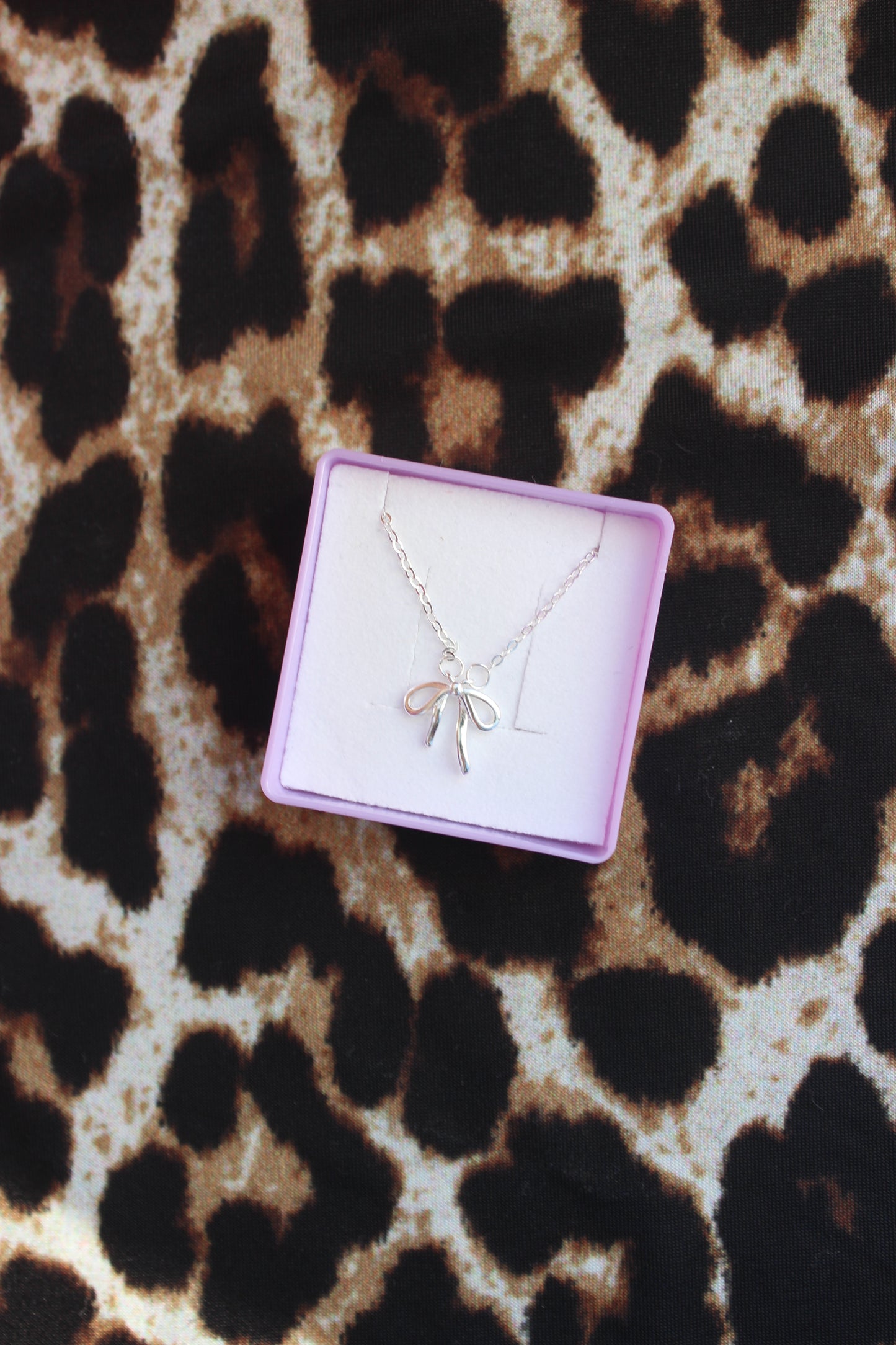 Bow Necklace silber