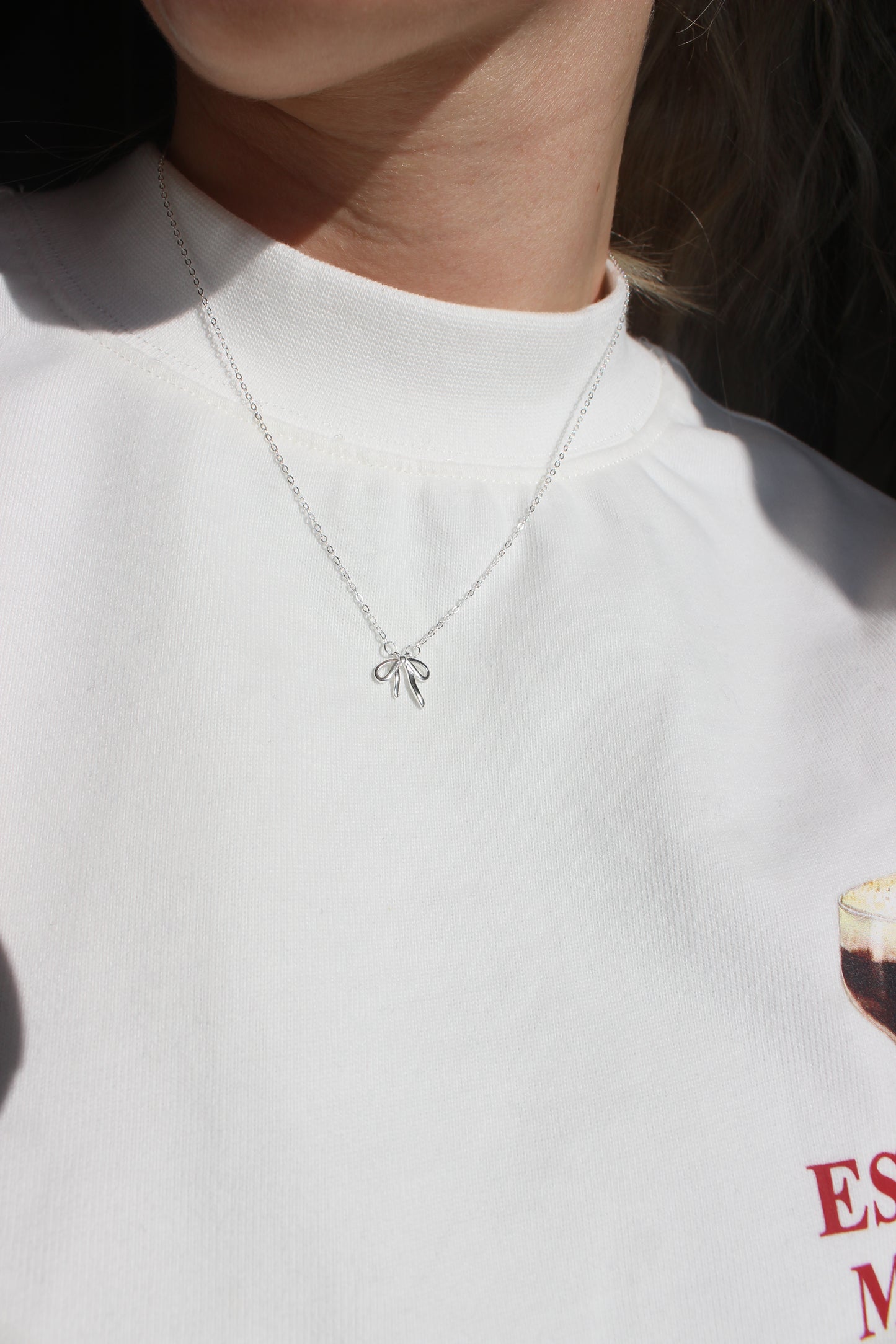 Bow Necklace silber