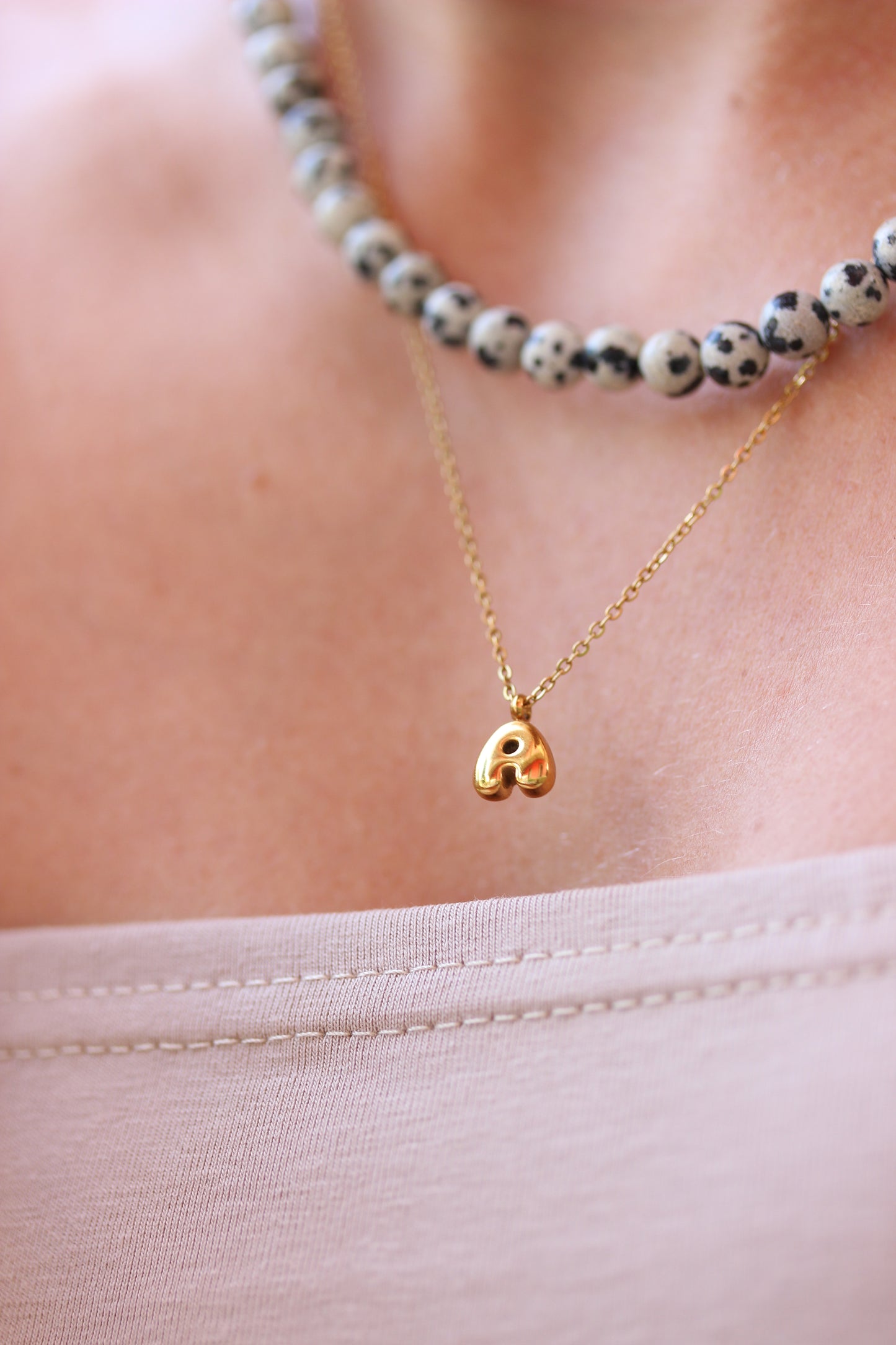 BUBBLE Letter Necklace