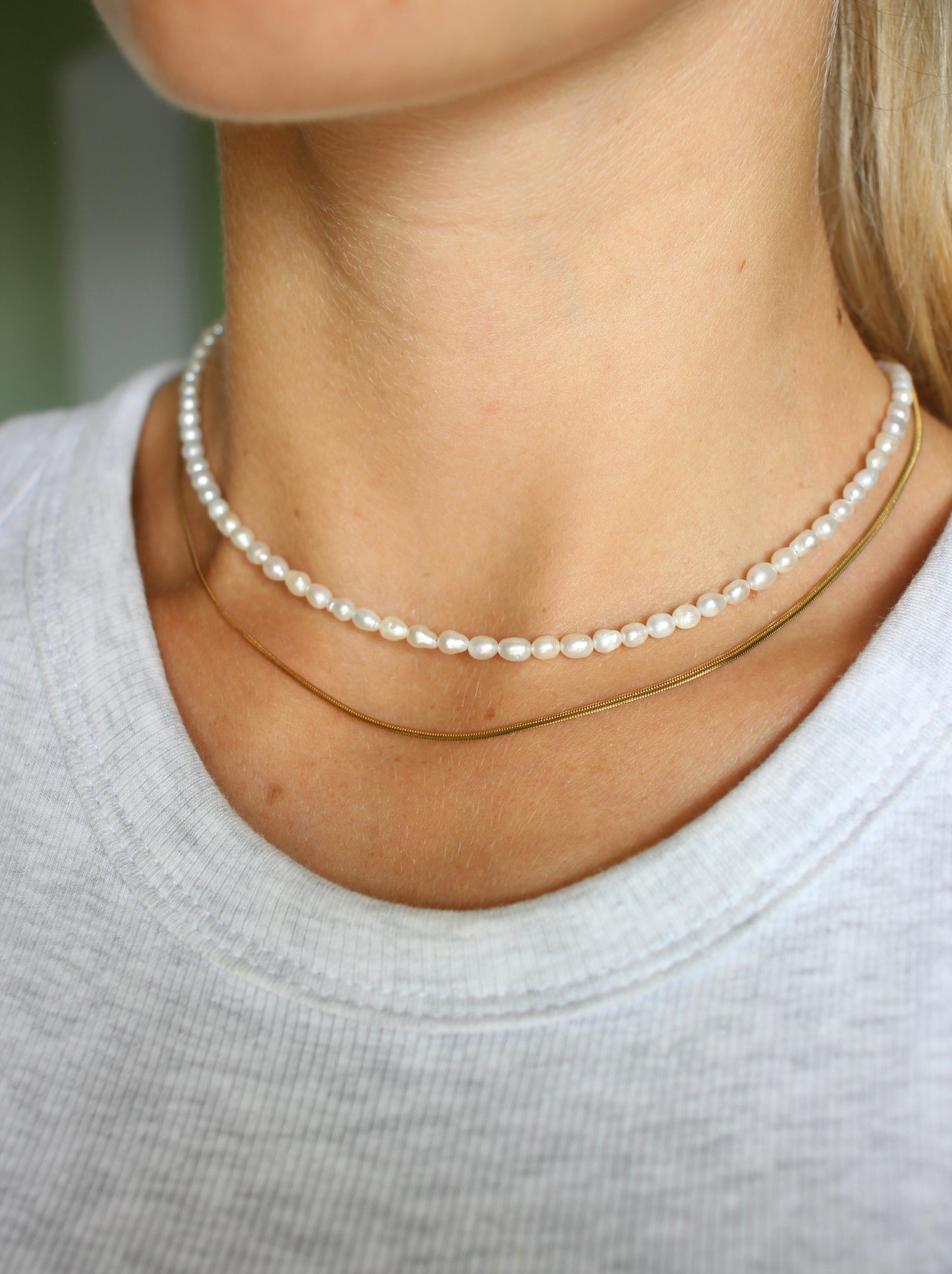 Süßwasserperlen Choker