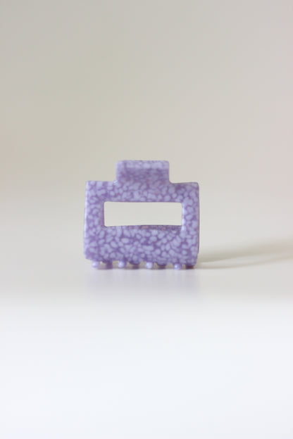 Haarklammer purple dots