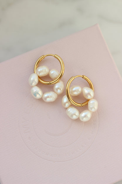 Chunky Pearl Creolen