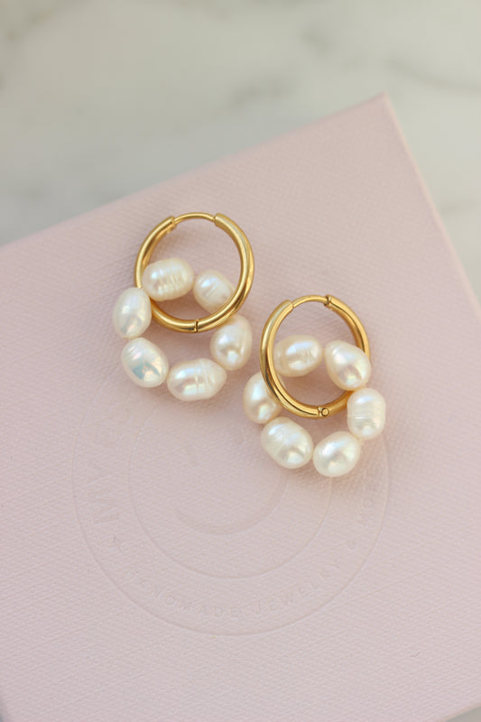 Chunky Pearl Creolen