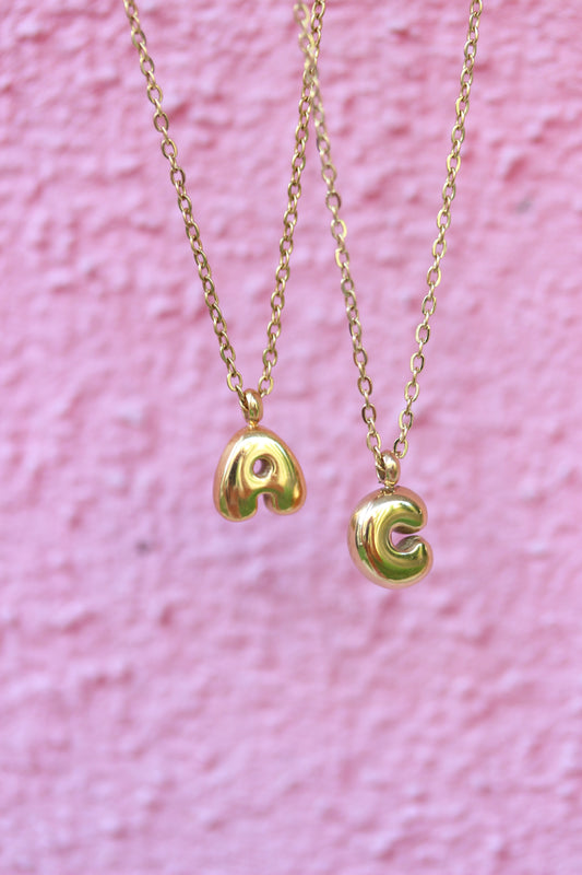 BUBBLE Letter Necklace