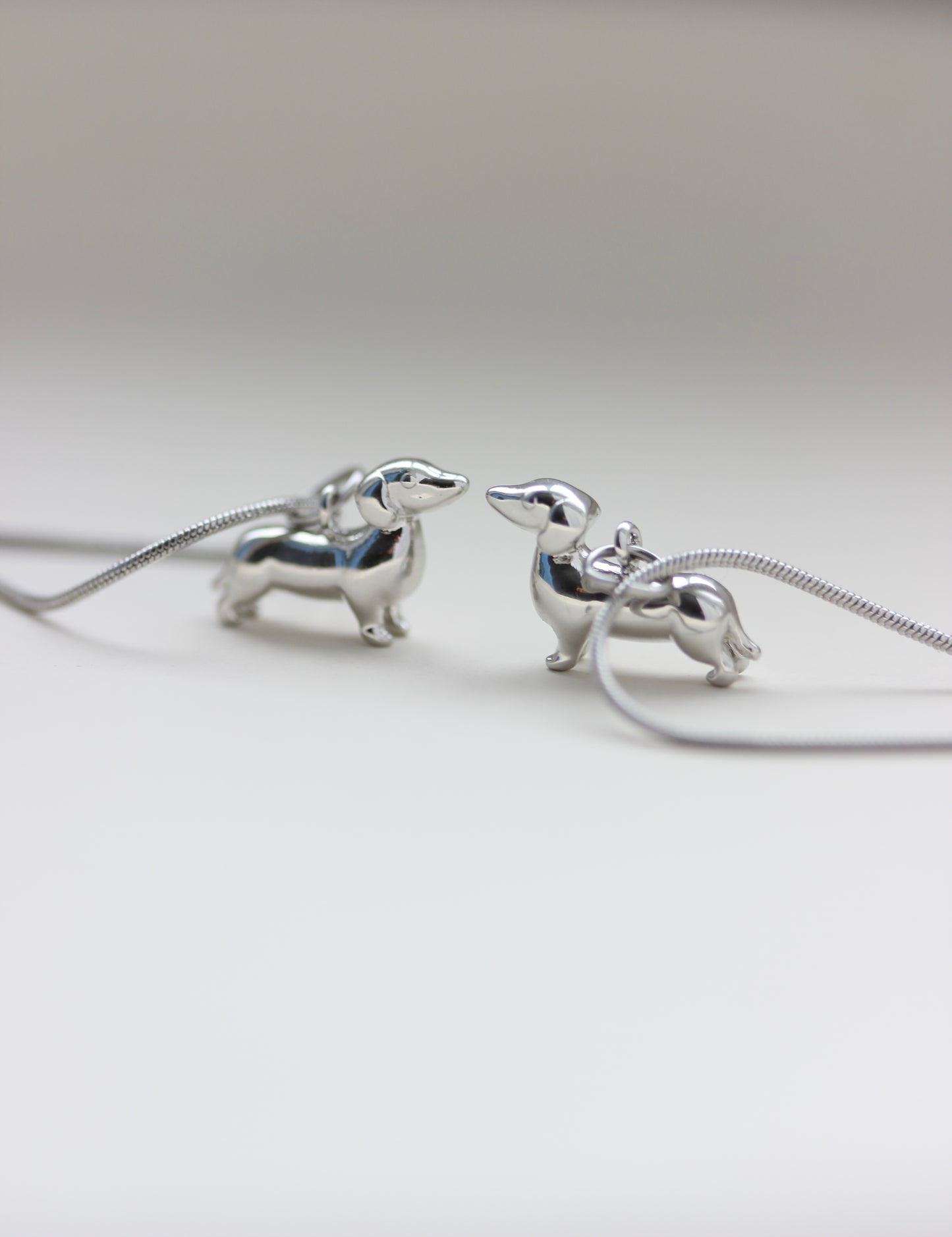 Dackel Halskette silber