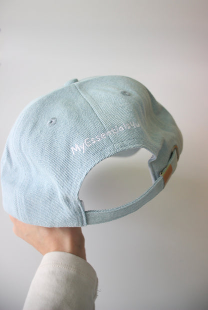 Smiley Kappe Jeansblau