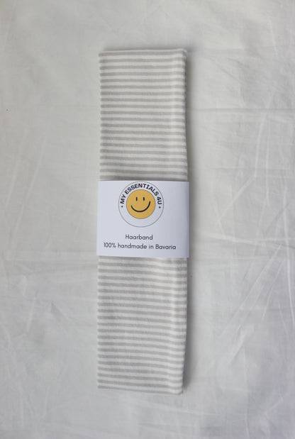 Haarband Grey Stripes