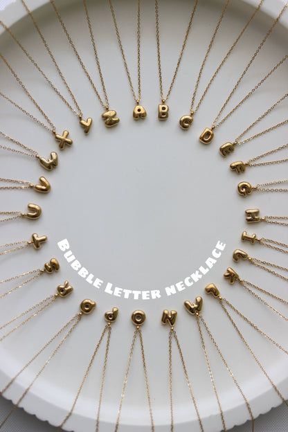 BUBBLE Letter Necklace