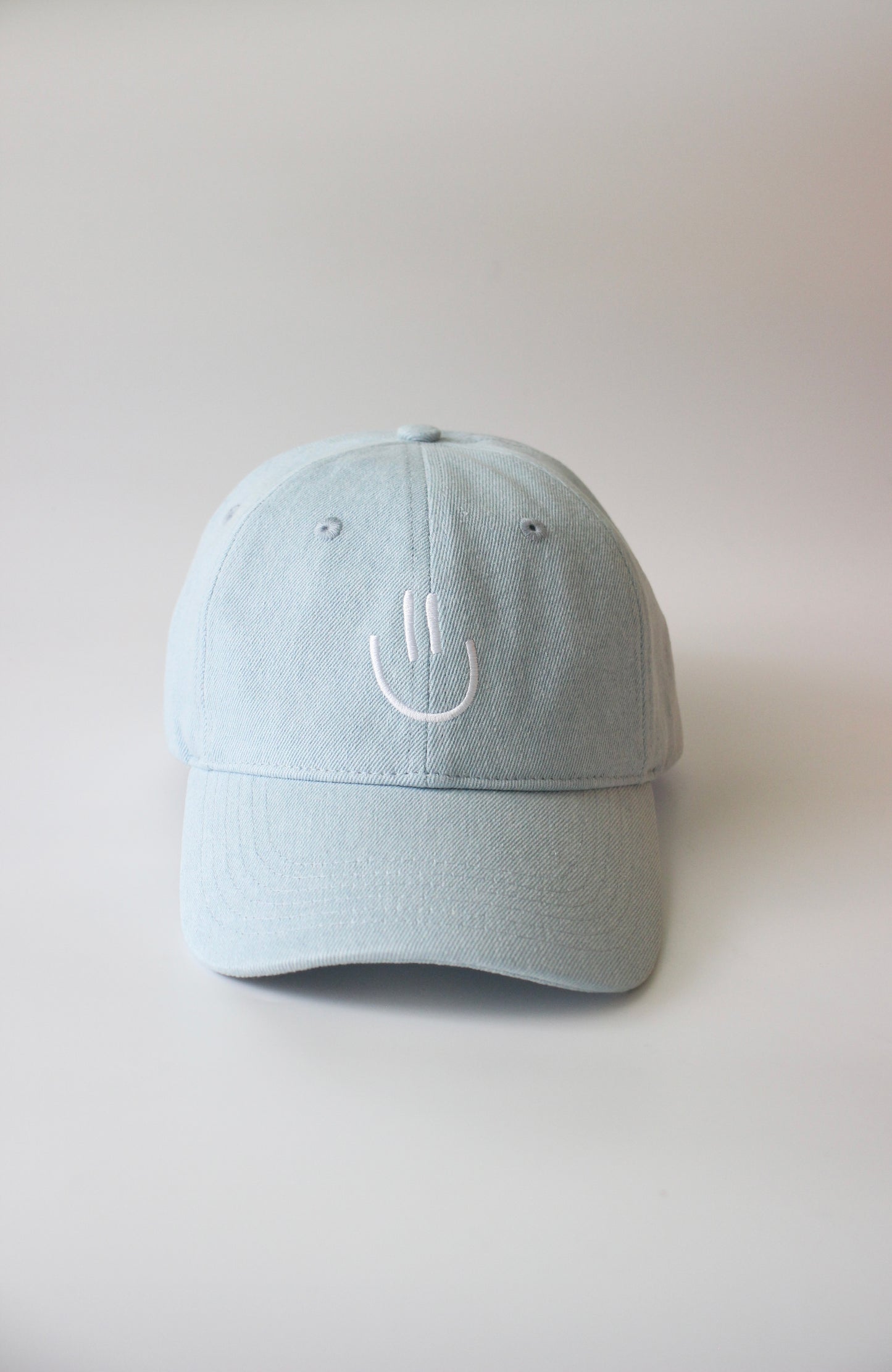 Smiley Kappe Jeansblau