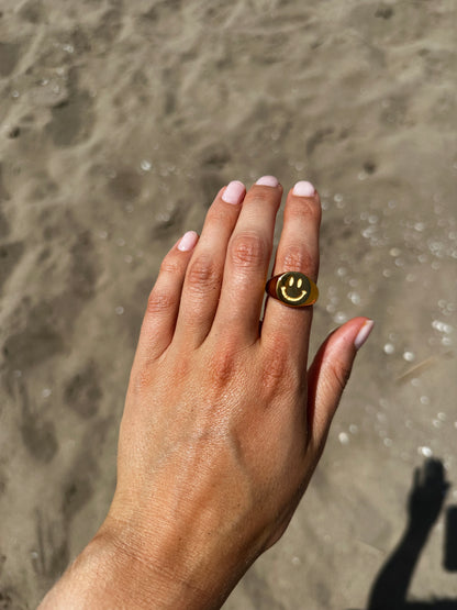 Chunky Smiley Ring