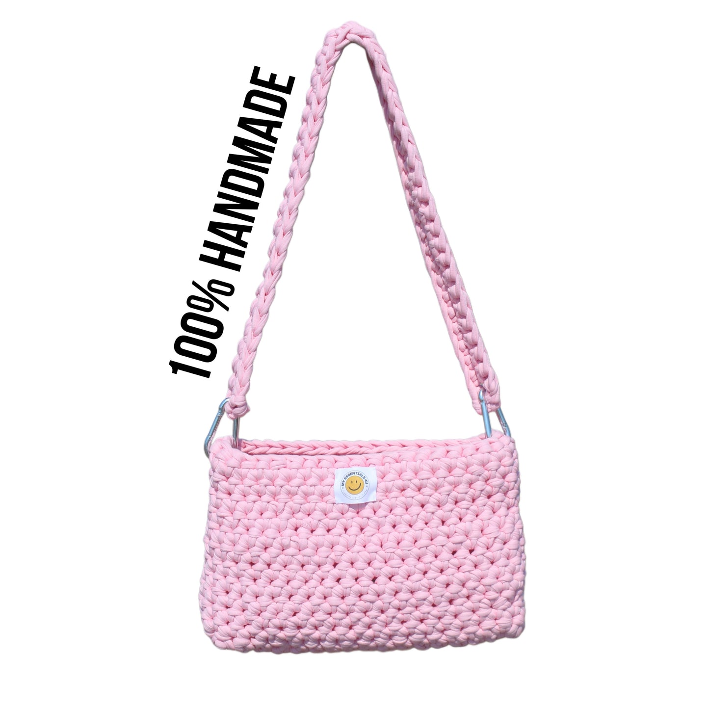 IBIZA Häkeltasche pink