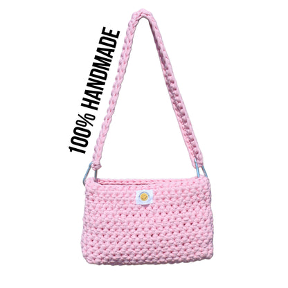 IBIZA Häkeltasche pink