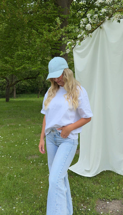 Smiley Kappe Jeansblau