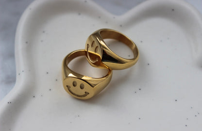 Chunky Smiley Ring