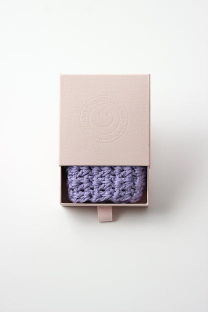 CROCHET Haarband flieder