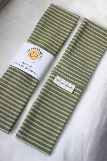 Haarband Matcha Stripes