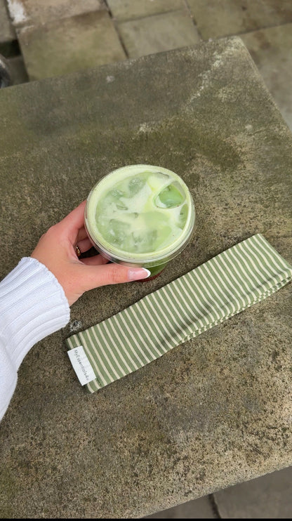 Haarband Matcha Stripes