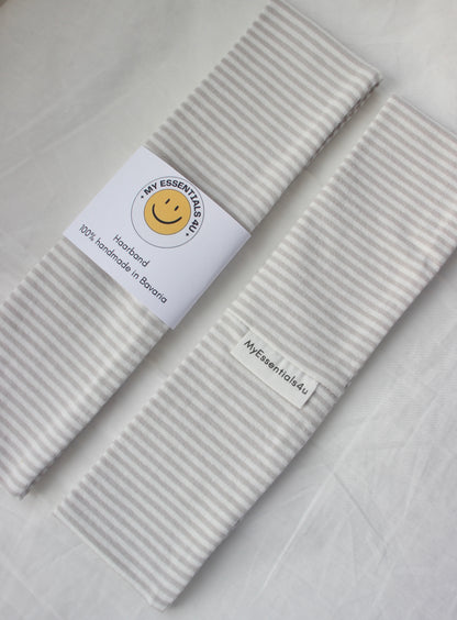 Haarband Grey Stripes
