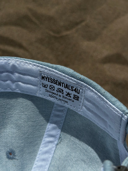 Smiley Kappe Jeansblau