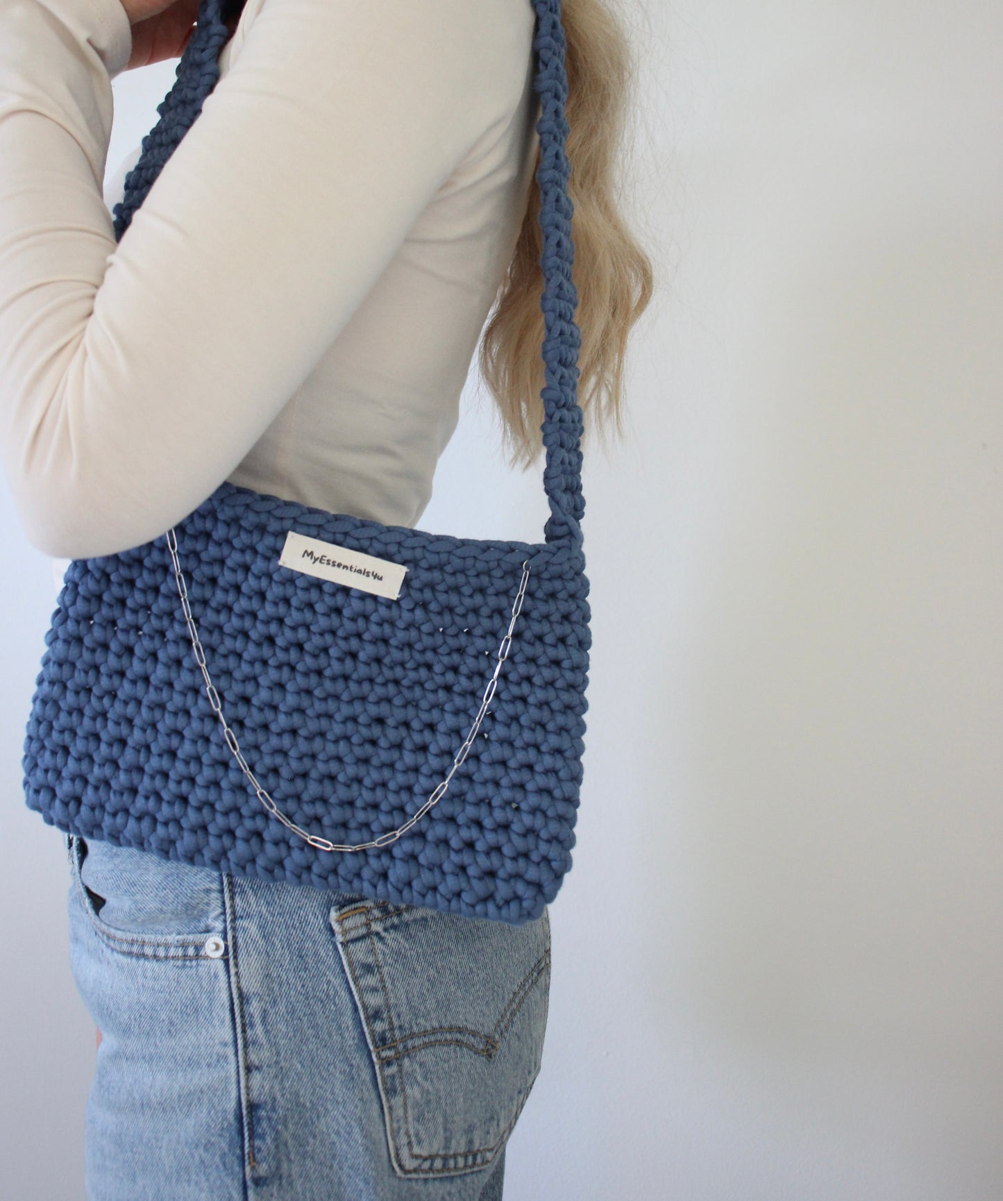 Mini CROCHET Bag navy
