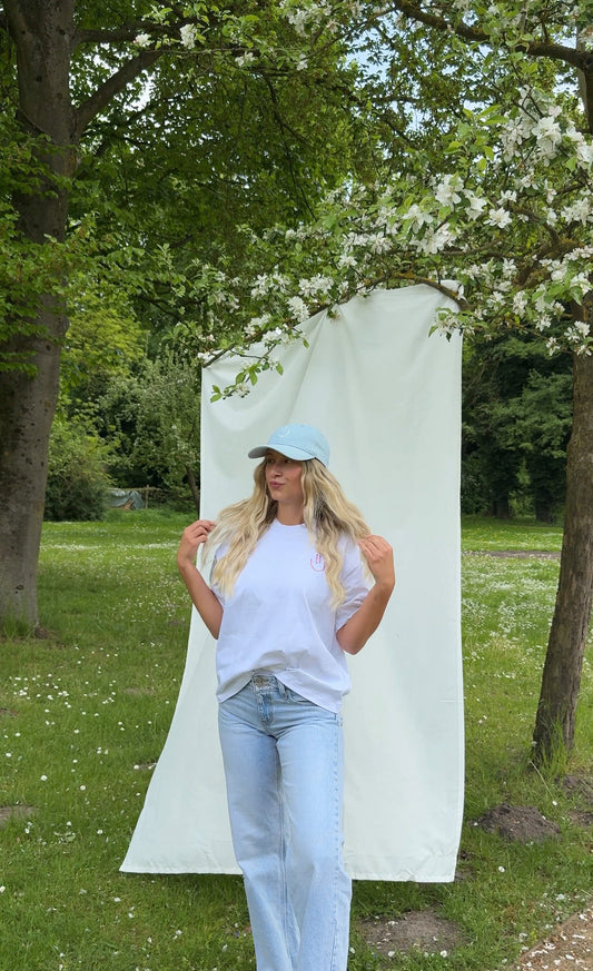 Smiley Kappe Jeansblau