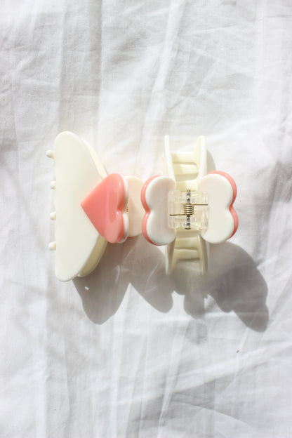 Peach hair clip