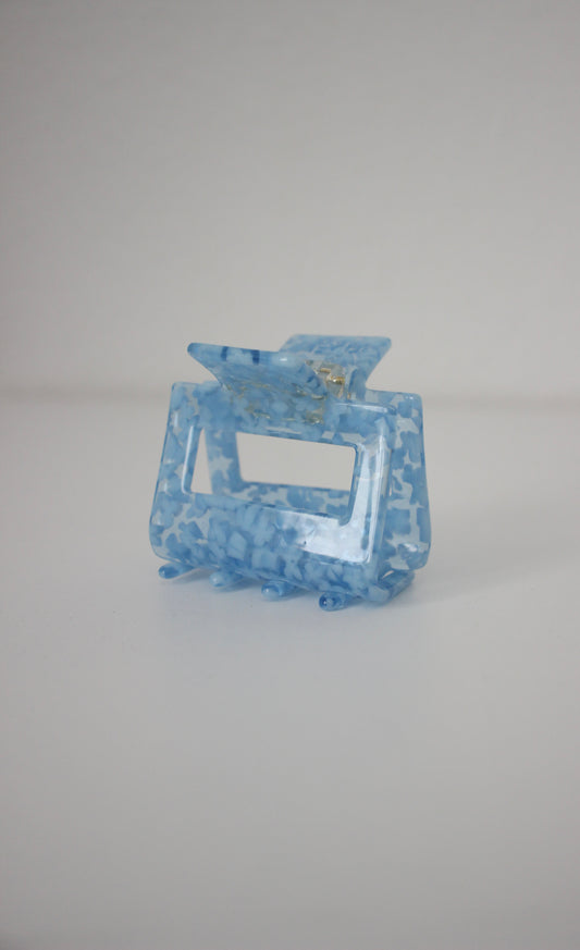 Haarklammer Snowflake blue