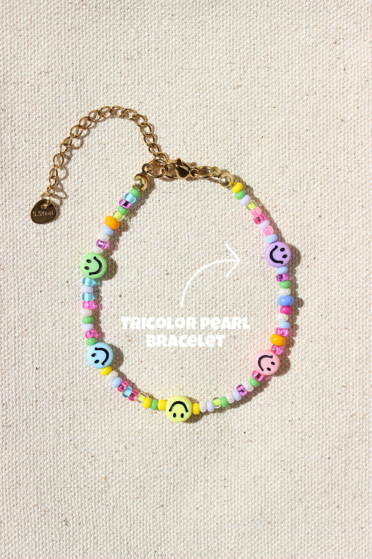 TRICOLOR Smiley Bracelet