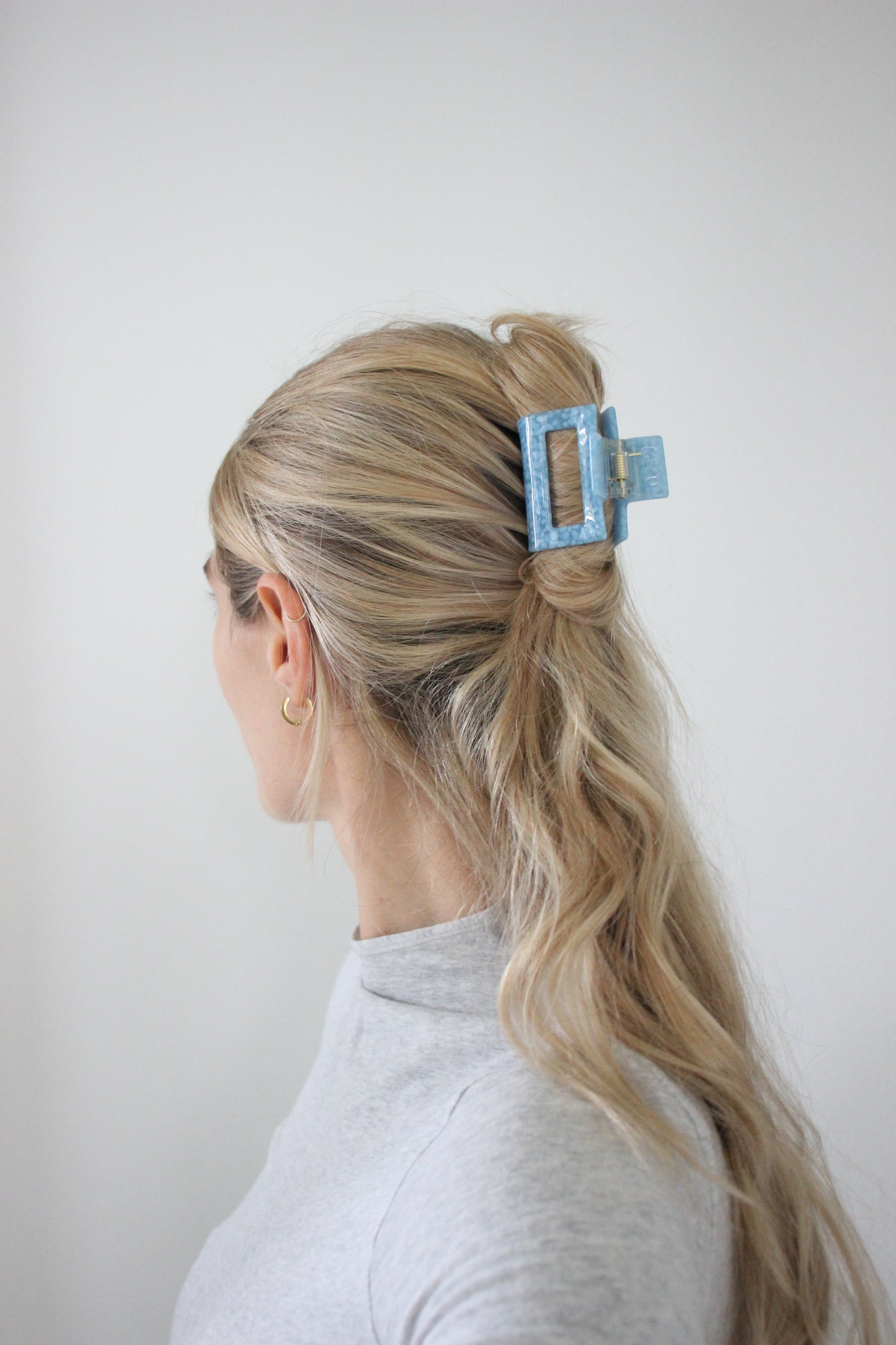 Haarklammer blue dots