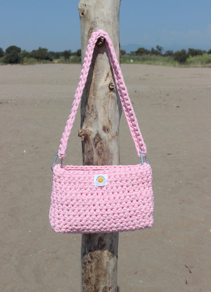 IBIZA Häkeltasche pink