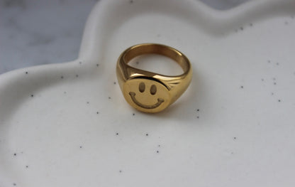 Chunky Smiley Ring