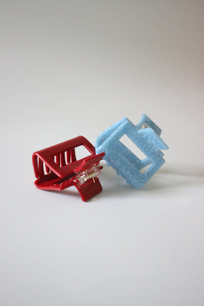 Haarklammer blue dots