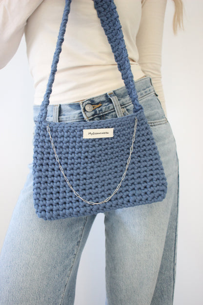 Mini CROCHET Bag navy
