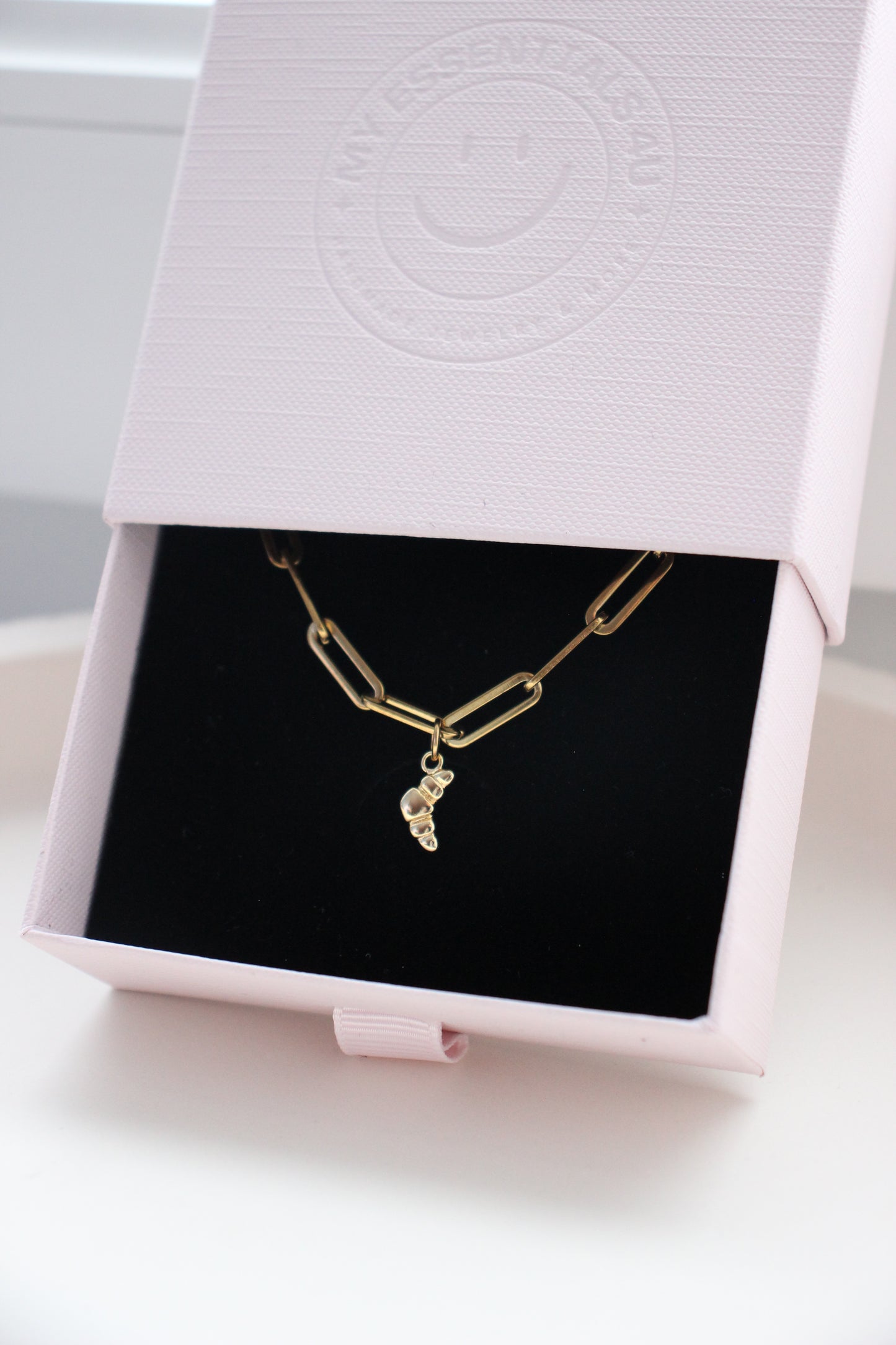 Croissant Armband gold