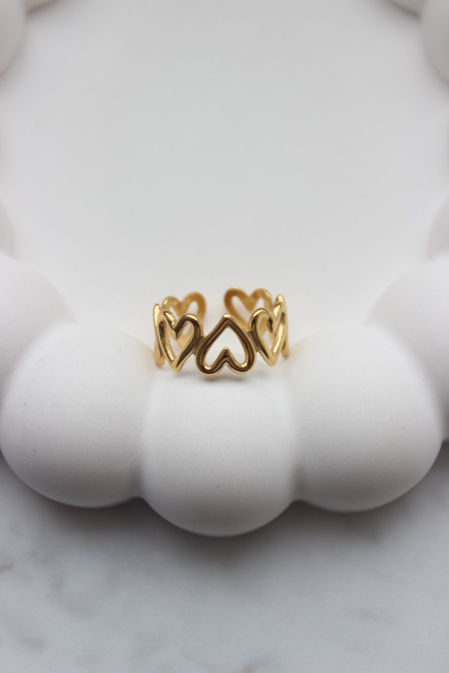 Chunky Open Heart Ring