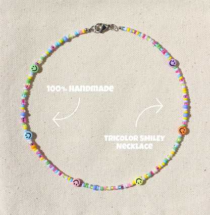 TRICOLOR Smiley Choker