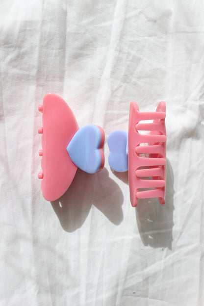 Peach hair clip
