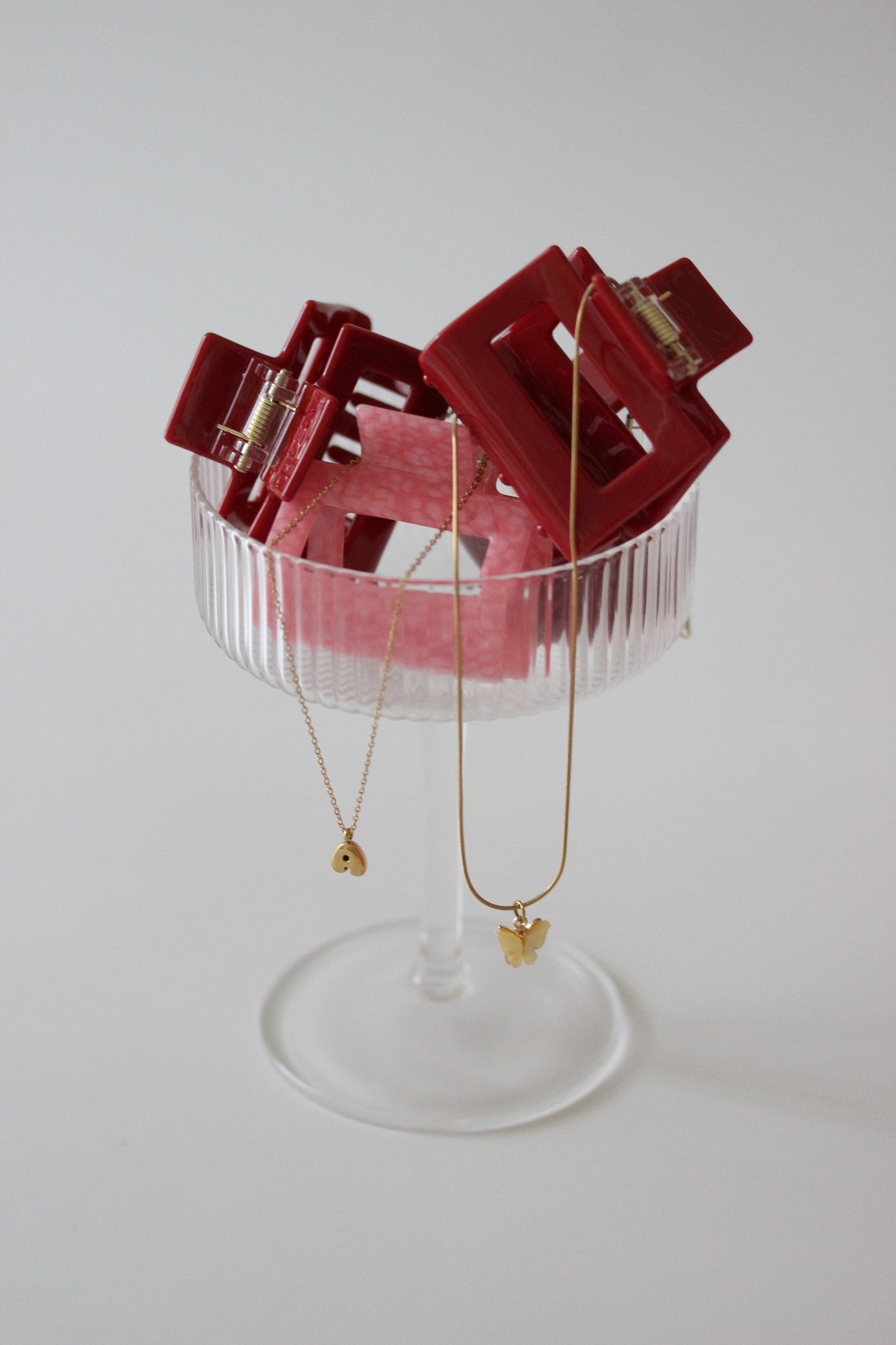 Haarklammer XMAS red