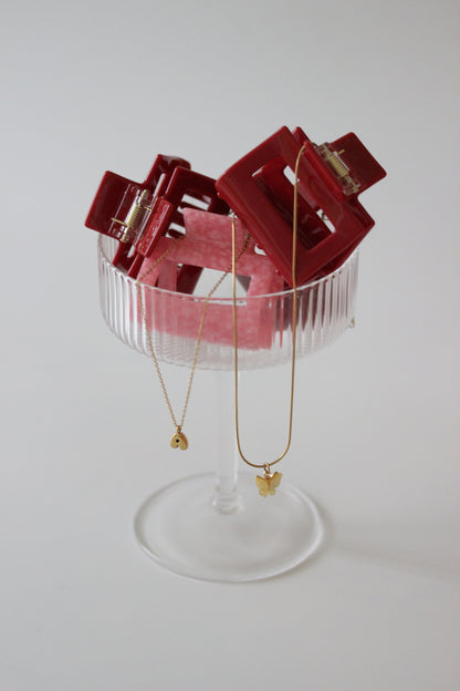 Haarklammer XMAS red